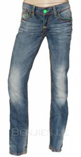 Jeans Bleached Neon Nähte Kollektion 2012 CBW 445 G NEU B Ware