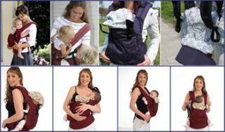 Neu Cotton Komfortabel Vorderseite & Rückseite Bauchtrage Babytrage