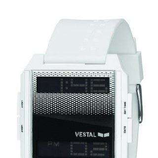Vestal Herren Armbanduhr Digichord Digital Kunststoff weiß DIG010
