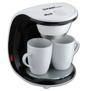 450W Design 2 Tassen Kaffeemaschine mit 2 Porzellantassen Ein / Zwei