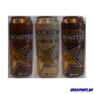 Rockstar Energy Drink Triple Pack ROASTED USA 3x 444ml  inkl. Pfand