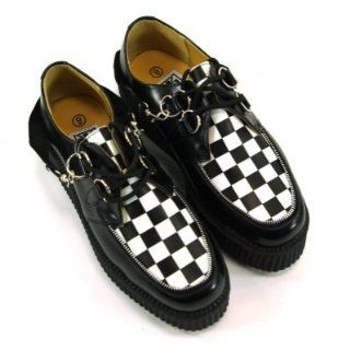 TUK Creeper BONDAGE checkered Schuhe & Handtaschen