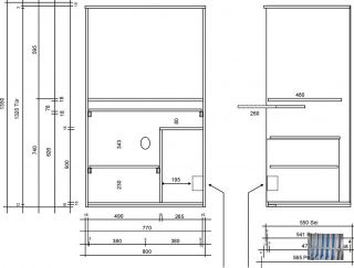 448   made in BRD   Aktenschrank / Computerschrank buc