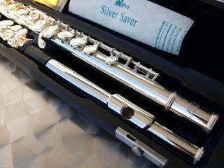 Querflöte Silberkopf Flute Silver head real German Silver Benson B&S