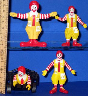 Ronald McDonald McDonalds 4 Figuren Trickmobil 