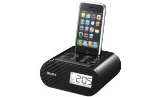 Sony ICF C05IPB Uhrenradio mit Dockingstation für Apple iPod/iPhone