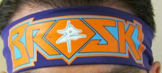 Zack Ryder Broski Purple Adjustable Headband WWE New