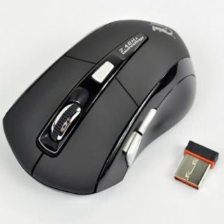 4GHz Black Wireless Optical Mouse/Mice + USB 3.0/2.0 Receiver for PC