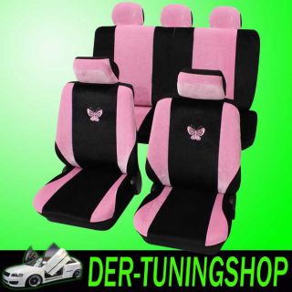 Schonbezüge Sitzbezüge Schmetterling pink Kia Picanto alle Neu