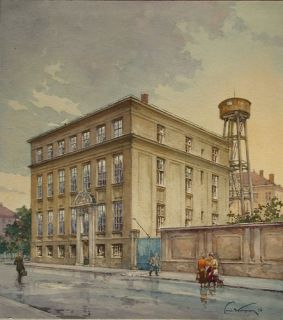 Paul KASPAR (1891 1953) Strasse mit Fabrik.