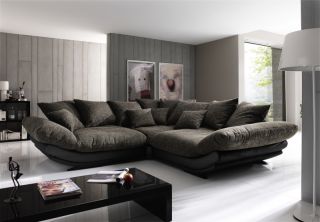 Designer Couch garnitur Trust Wohnlandschaft Rose Eck Sofa Polster
