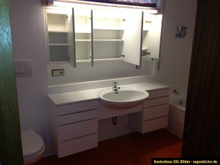 Badmöbel Set, Hochwertiger Badezimmerschrank, Spiegelschrank, inkl