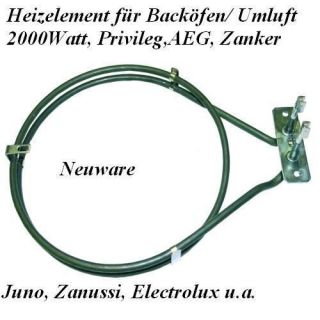Electrolux 357042405 Heissluft für Backofen 7164R481 2000W 230V