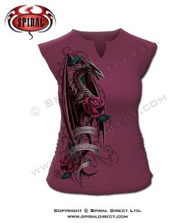 Spiral Direct Dragon Of The Roses Purple T Shirt De Las Rosas