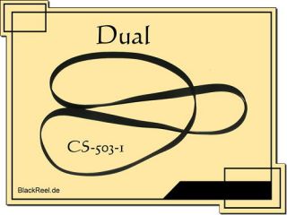 Dual CS 503 1 Riemen Plattenspieler Record Player