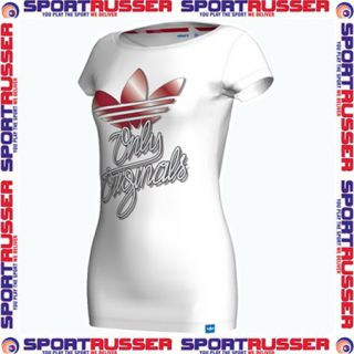 Adidas Only Trefoil Tee Womens white/red