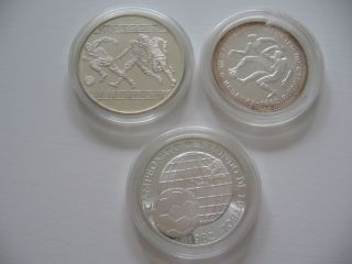 Bruchsilber Schmelzsilber Konvolut Silbermünzen WM Spanien 1982