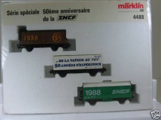 MÄRKLIN 4488 SONDERWAGEN SET 50 Jahre SNCF N493