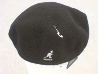 Kangol 504 schwarz Wool Pepe Flatcap Kappe Mütze
