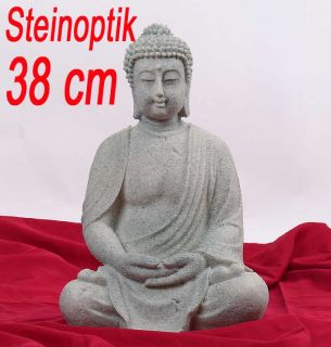 498F) riesige Deko Asien BUDDHA Figur Statue Skulptur FENG SHUI 38cm