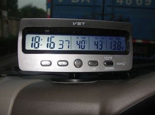 Digital LCD Auto Uhr Thermometer Spannung Eiswarn Datum Anzeige Alarm