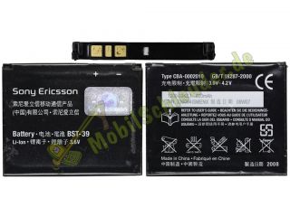 Akku BST 39 original Sony Ericsson T707 W380 W508 W910 Z555
