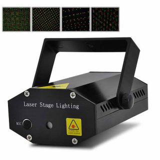 Mini LED Laser LICHT Projector DJ Disco Bar Stage House Lighting Light
