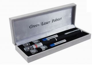 LaserPointer Grün 1Mw 532nm mit 5 Aufsätze 5 in 1 Neu