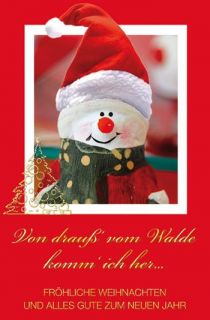 50 Weihnachtskarten hochwertige Grußkarten Goldfolie weiße Hüllen