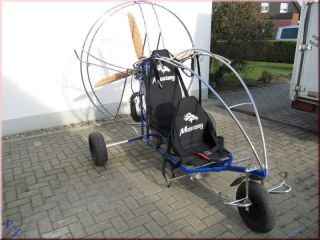 MUSTANG Doppelsitzer Trike LEGAL unter 120 kg, Motorschirm, Edelstahl