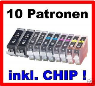 10 Druckerpatronen Canon PIXMA MP 540 550 560 / CLI 521