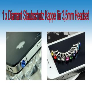 Anti Staub Diamant iPhone iPad Samsung Nokia HTC LG Handy Staubschutz