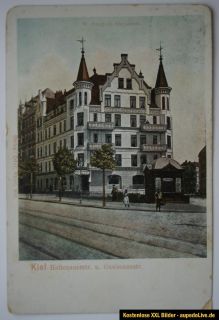 AK Kiel,Hampels Restaurant, Holtenauer Str. u. Gneisenaustr., 1909