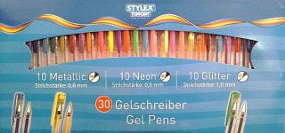 30 Stück Gelschreiber Stifte Gelstifte Schreibwaren Gel Schreiber