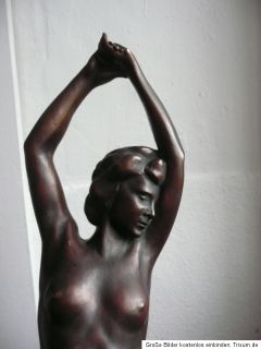 Bronzeskulptur*sich streckende Grazie*ORIG.*v. Dezső Lányi