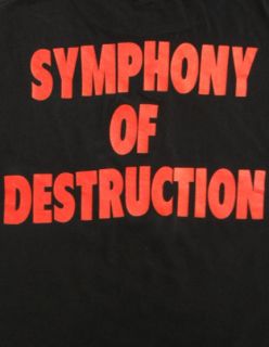 Vintage 90s MEGADETH Heavy Metal SYMPHONY OF DESTRUCTION Concert T