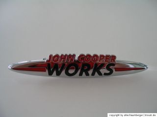 John Cooper Works Schriftzug JCW MINI R55 R56 R57 NEU