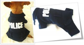 Hundejacke POLICE Hundeoverall Overall Hundekostüm Hundepullover