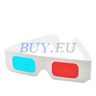 Red Blue Cardboard Anaglyph 3D Glasses