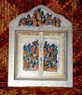 Fensterspiegel Motiv Berberhochzeit Marokko Zeder 032