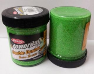Berkley Power Bait Double Double Glitter Green 90g Glas   frische Ware