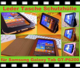 Leder tasche Samsung Galaxy Tab 7.0 Plus N GT P6200 Schutz hülle