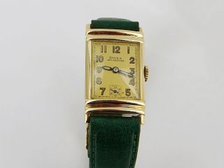 Doxa Anti Magnetique Armbanduhr Handaufzug in 585/  Gelbgold