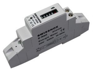Swissnox Wechselstromzähler Stromzähler Wattmeter Hutschiene S0 NEU