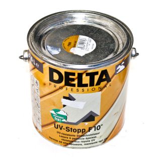 Delta UV Stopp F10 Dickschichtlasur Lasur Holzlasur Holzschutz 2,5 L