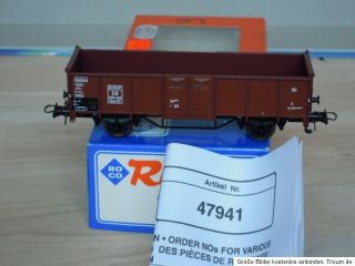 Roco 47941 offener Güterwagen Omm53 mit KKK+ NEM der DB Ep.3 sehr gut