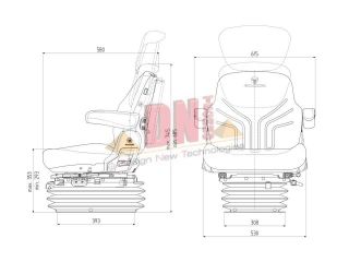 Grammer Maximo Comfort Traktorsitz / Schleppersitz Sitz