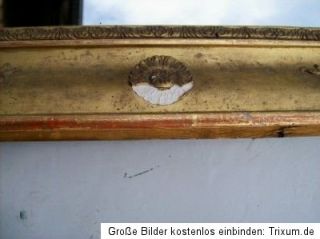 19. Jh. Rahmen Spiegel Bilderrahmen alt Empire Biedermeier ca.72 x 50