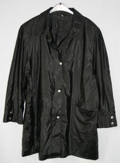 Mantel Windbreaker Regenmantel Gr.50 Trenchcoat schwarz