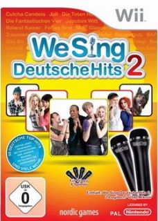 We Sing Deutsche Hits 2 + 2 Microphone Wii Neu/OVP 7340044302412